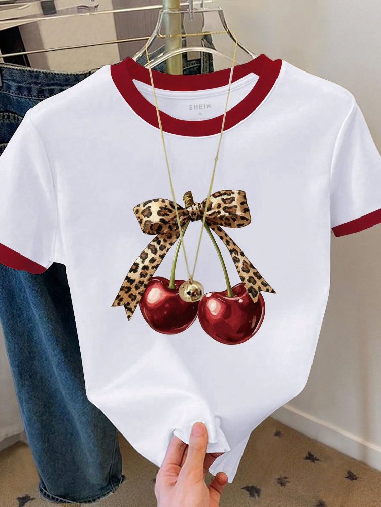 Blusa Cherry animal print