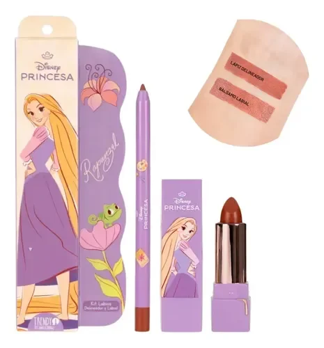 KIT LAPIZ Y LABIAL BARRA RAPUNZEL TRENDY