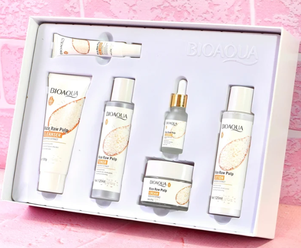KIT DE LUJO LIENA DE ARROZ BIOAQUA - 6 PRODUCTOS