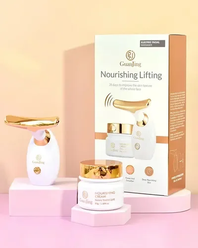 KIT GUANJING MASAJEADOR ELECTRICO -CREMA REAFIRMANTE