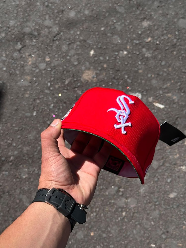 Gorra Chicago White Sox CERRADA roja