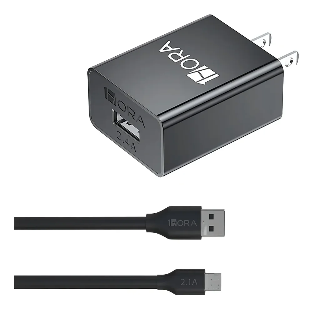 CARGADOR TIPO V8 GAR124 Negro (12w)