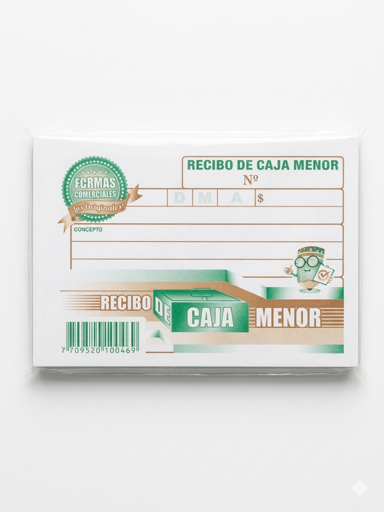 RECIBO DE CAJA MENOR 125 HOJAS