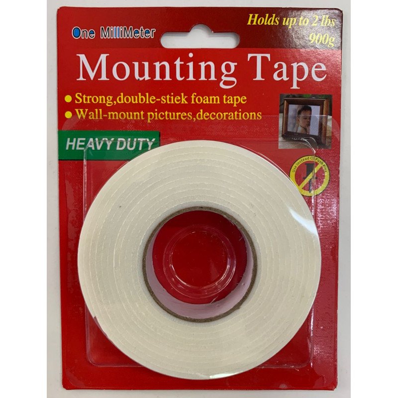 CINTA RIOTO DOBLE FAZ ESPUMA 18MM X 4 M