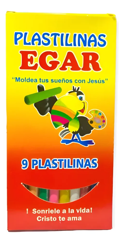 PLASTILINA EDGAR LARGA POR 12 U