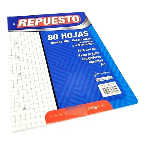 REPUESTO DE FOLDER 105