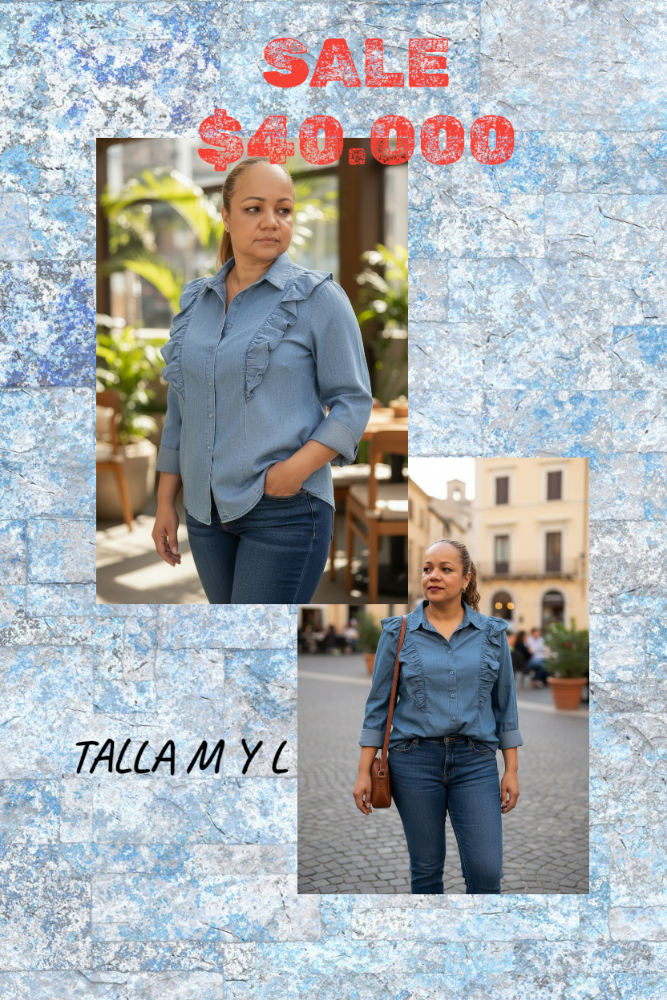 CAMISA MEZCLILLA