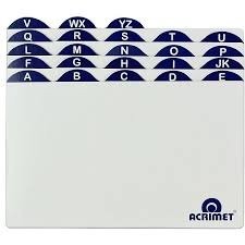 Índice A-Z 5x8