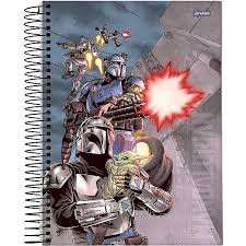 CADERNO ESPIRAL 1 MATÉRIA STAR WARS