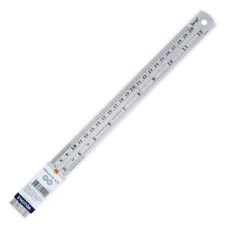 RÉGUA METAL 30CM