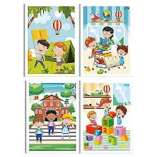 CADERNO 1/4 BROCHURA CAPA MOLE