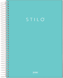CADERNO ESPIRAL 10 MATÉRIAS STILO AZUL CLARO