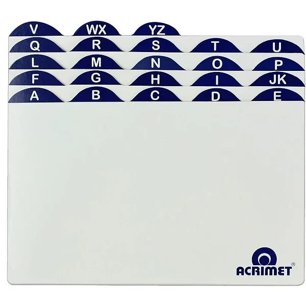 Índice A-Z 3x5