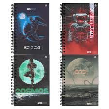 CADERNO ESPIRAL 1 MATÉRIAS SPACE