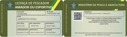 CARTEIRINHA DE PESCA