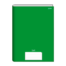 CADERNO BROCHURA  CD 96 FOLHAS VERDE