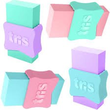 BORRACHA TRIS CAPA PASTEL