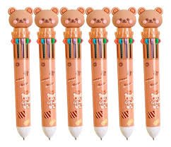 CANETA 6 CORES URSO