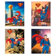 CADERNO PEQ SUPER MAN 48 FOLHAS