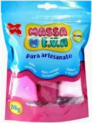 MASSA DE EVA 3 CORES ROSA