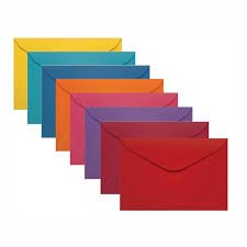 Envelope carta colorido