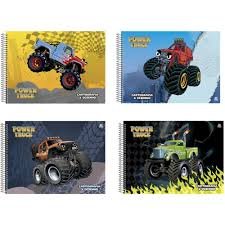 CADERNO DESENHO CD POWER TRUCK