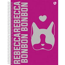 CADERNO ESPIRAL 1 MATÉRIA REBECCA BONBON