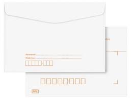 Envelope carta com CEP