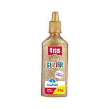 COLA GLITTER TRIS DOURADA 23g