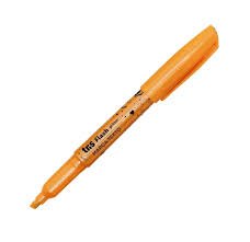 MARCA TEXTO TRIS FLASH GLITTER LARANJA