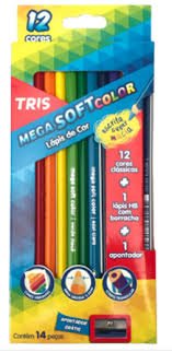 LAPIS DE COR TRIS 12 CORES KIT