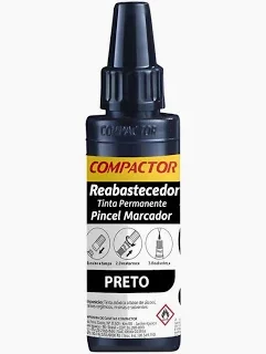 TINTA DE CANETÃO PRETA COMPACTOR