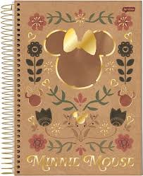 CADERNO ESPIRAL 10 MATÉRIAS MICKEY MOUSE