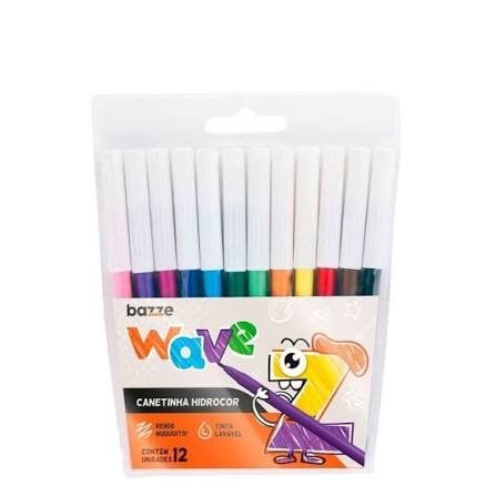 CANETINHA 12 CORES BAZZE