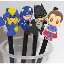 LÁPIS C PONTEIRA SNOPP CARROS SUPER HEROÍ