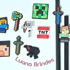 LÁPIS VERDE C PONTEIRA MINEFRAFT/ LIMAO