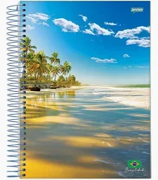CADERNO 1/4 ESPIRAL 200 FOLHAS