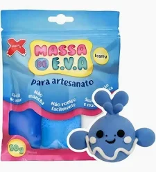 MASSA DE EVA 3 CORES AZUL