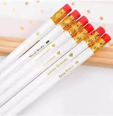 LÁPIS DE ESCREVER BRANCO PALAVRAS WIN PAPER COM BORRACHA