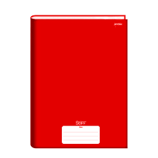 CADERNO BROCHURA CD 96 FOLHAS VERMELHO