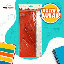 KIT REGUA ESCOLAR