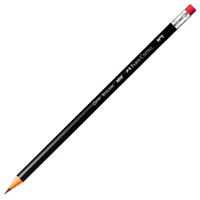 LÁPIS DE ESCREVER REDONDO COM BORRACHA FABER CASTELL