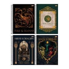 CADERNO ESPIRAL 1 MATÉRIA HOUSE OF THE DRAGON