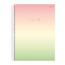 CADERNO ESPIRAL 10 MATÉRIAS CLEAN