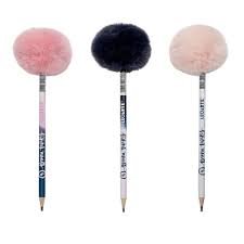 LAPIS DE ESCREVER COM  POMPOM FOFO