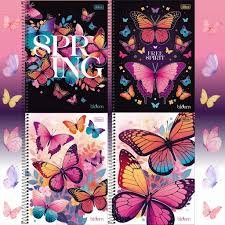 CADERNO ESPIRAL 1 MATÉRIA BLOOM