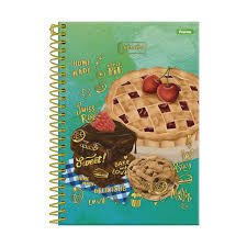 CADERNO ESPIRAL 1 MATÉRIA CUPCAKE