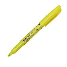 MARCA TEXTO TRIS FLASH GLITTER AMARELO