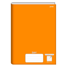 CADERNO QUADRICULADO GRANDE STIFF LARANJA