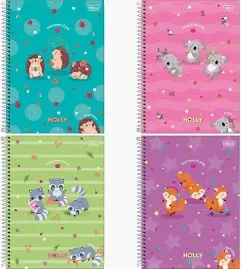 CADERNO ESPIRAL 1 MATÉRIA HOLLY